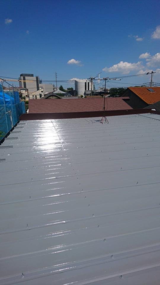 浦和区Bアパート屋根塗装工事施工後